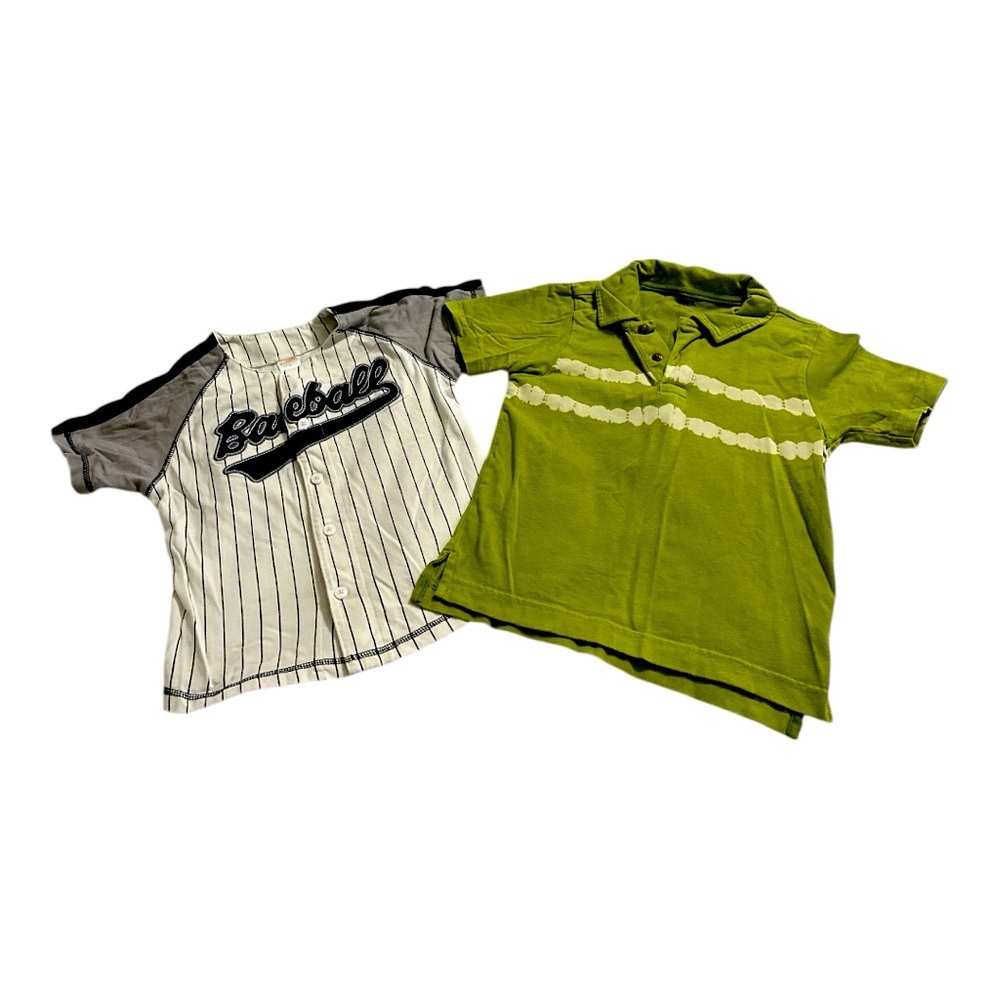 Gymboree (2) Piece Bundle boys Short Sleeve Shirts, Size 5